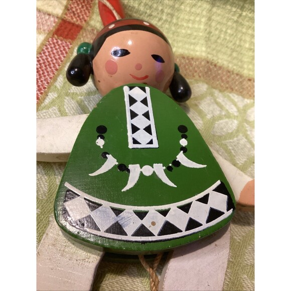 Wooden Jumping Jack Puppet Girl Doll Pull String Toys Geschenke Hansen #782 - Picture 10 of 12